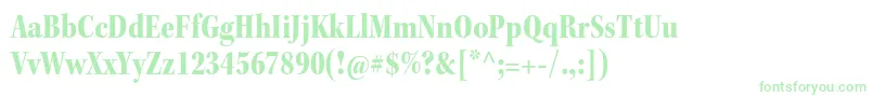 KeplerstdBlackcnsubh Font – Green Fonts on White Background