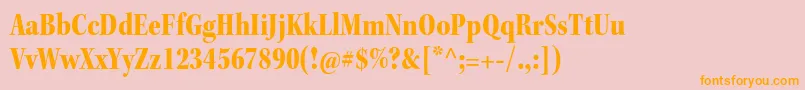 KeplerstdBlackcnsubh Font – Orange Fonts on Pink Background