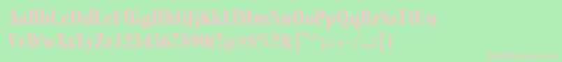 KeplerstdBlackcnsubh Font – Pink Fonts on Green Background