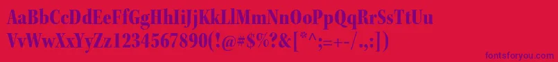 KeplerstdBlackcnsubh Font – Purple Fonts on Red Background