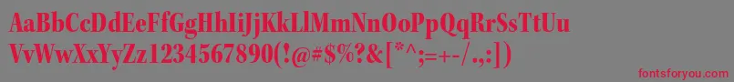 KeplerstdBlackcnsubh Font – Red Fonts on Gray Background