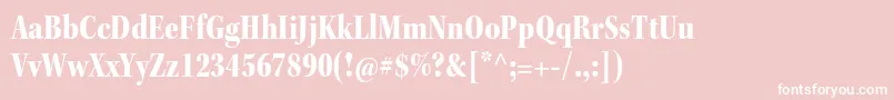 KeplerstdBlackcnsubh Font – White Fonts on Pink Background
