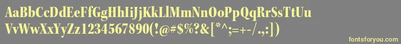 KeplerstdBlackcnsubh Font – Yellow Fonts on Gray Background