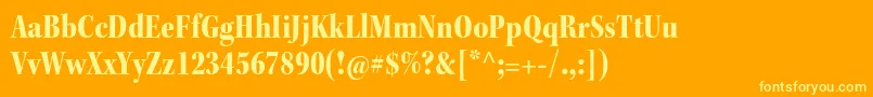 KeplerstdBlackcnsubh Font – Yellow Fonts on Orange Background