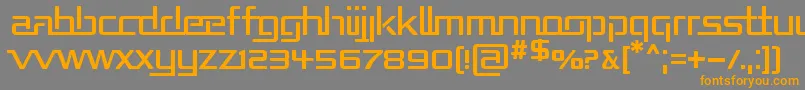 Republika Font – Orange Fonts on Gray Background