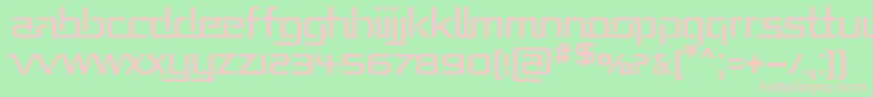 Republika Font – Pink Fonts on Green Background