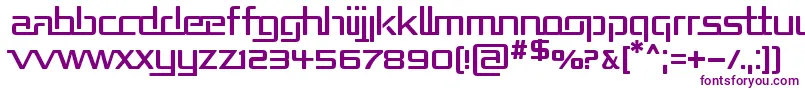 Republika-Schriftart – Violette Schriften auf weißem Hintergrund