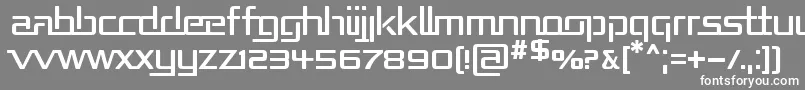 Republika Font – White Fonts on Gray Background