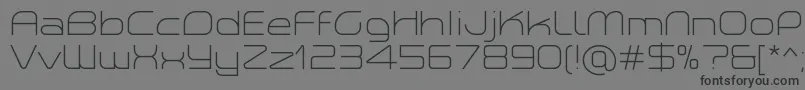 PlanetiumXLightDemo Font – Black Fonts on Gray Background
