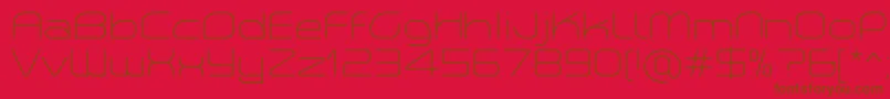 PlanetiumXLightDemo Font – Brown Fonts on Red Background