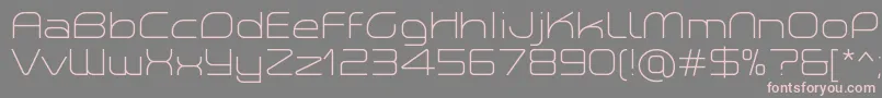 PlanetiumXLightDemo Font – Pink Fonts on Gray Background