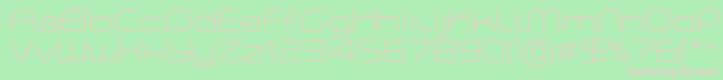 fuente PlanetiumXLightDemo – Fuentes Rosadas Sobre Fondo Verde