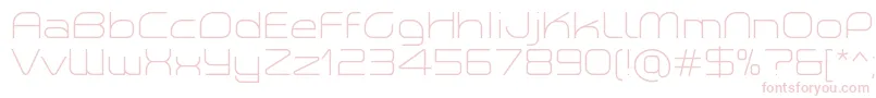 PlanetiumXLightDemo Font – Pink Fonts on White Background