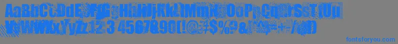 Sparta Font – Blue Fonts on Gray Background