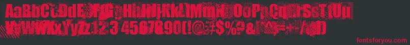 Sparta Font – Red Fonts on Black Background