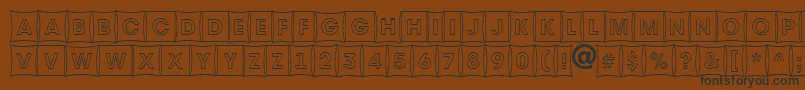 AAvantetitulcmfshotl Font – Black Fonts on Brown Background