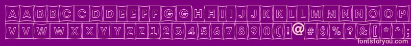 AAvantetitulcmfshotl Font – Pink Fonts on Purple Background