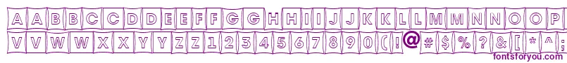AAvantetitulcmfshotl-Schriftart – Violette Schriften
