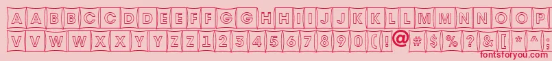 AAvantetitulcmfshotl Font – Red Fonts on Pink Background