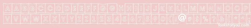 AAvantetitulcmfshotl Font – White Fonts on Pink Background