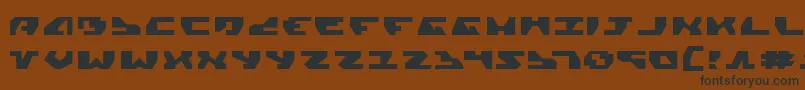 GyrfalconExpanded Font – Black Fonts on Brown Background