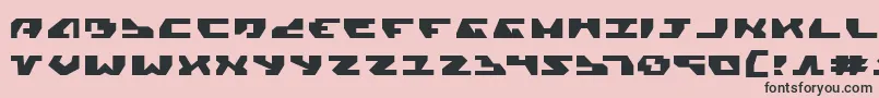 GyrfalconExpanded Font – Black Fonts on Pink Background