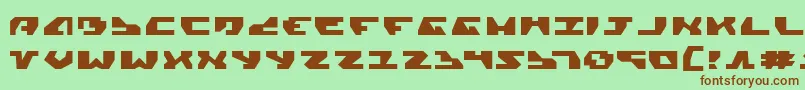 GyrfalconExpanded Font – Brown Fonts on Green Background