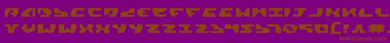 GyrfalconExpanded Font – Brown Fonts on Purple Background