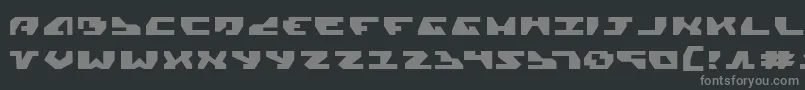 GyrfalconExpanded Font – Gray Fonts on Black Background