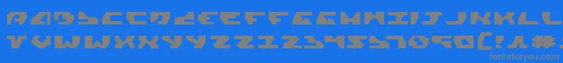 GyrfalconExpanded Font – Gray Fonts on Blue Background
