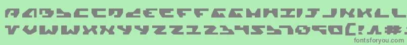 GyrfalconExpanded Font – Gray Fonts on Green Background