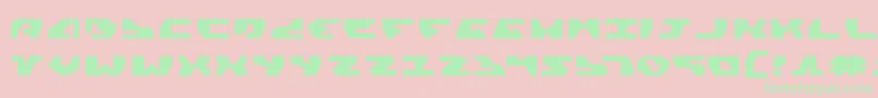 フォントGyrfalconExpanded – ピンクの背景に緑の文字