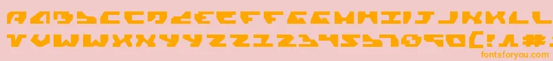 GyrfalconExpanded Font – Orange Fonts on Pink Background