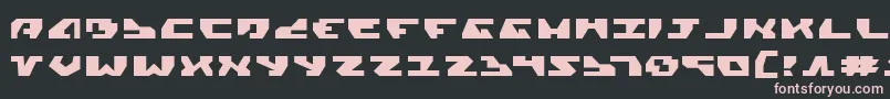 GyrfalconExpanded Font – Pink Fonts on Black Background