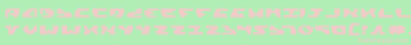 GyrfalconExpanded Font – Pink Fonts on Green Background