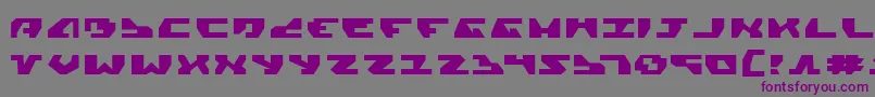 GyrfalconExpanded Font – Purple Fonts on Gray Background
