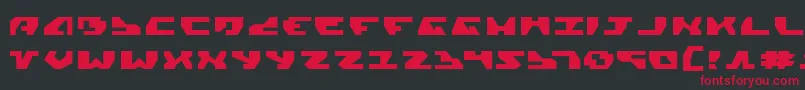 GyrfalconExpanded Font – Red Fonts on Black Background
