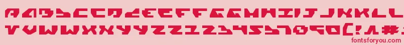 GyrfalconExpanded Font – Red Fonts on Pink Background