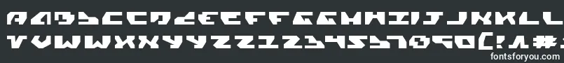 GyrfalconExpanded Font – White Fonts on Black Background