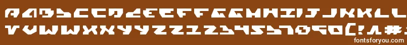 GyrfalconExpanded Font – White Fonts on Brown Background