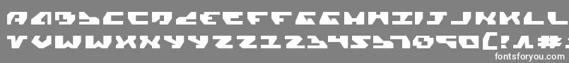 フォントGyrfalconExpanded – 灰色の背景に白い文字