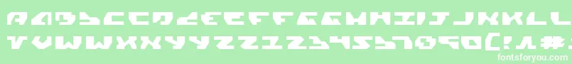 GyrfalconExpanded Font – White Fonts on Green Background