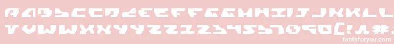 GyrfalconExpanded Font – White Fonts on Pink Background