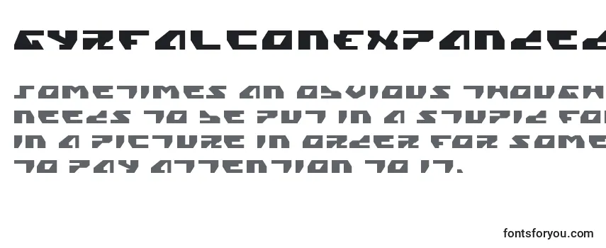 GyrfalconExpanded Font