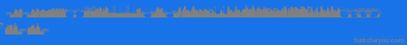 GoodLife Font – Gray Fonts on Blue Background