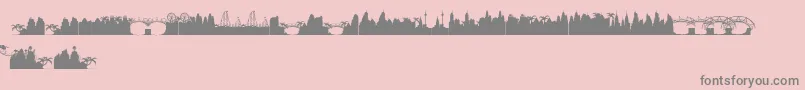 GoodLife Font – Gray Fonts on Pink Background