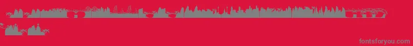 GoodLife Font – Gray Fonts on Red Background