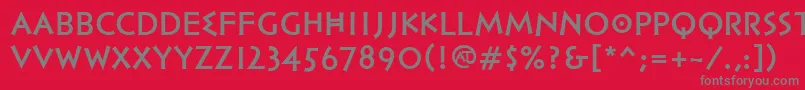 PfhellenicaserifproBold Font – Gray Fonts on Red Background