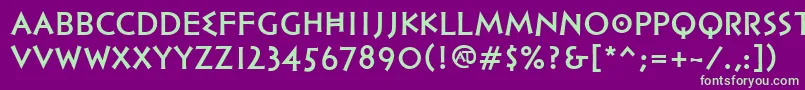 PfhellenicaserifproBold Font – Green Fonts on Purple Background