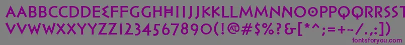 PfhellenicaserifproBold Font – Purple Fonts on Gray Background